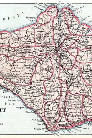 Engeland Plan Isle of Wight Endland UK Europa HC56798 Tylko dziś