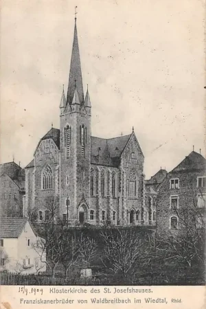 Bezpieczna płatność Duitsland Klosterkirche des St. Josefshauses Fraziskaner von Waldbreitbach im Wiedtal Rheinland Deutschland Europa HC56519