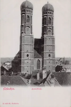 Darmowa dostawa Duitsland München Frauenkirche 1900 Deutschland Europa HC56516
