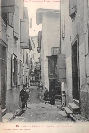 Frankrijk Ax-les-Thermes La Rue des Escaliers France Europa HC56669 Niska cena