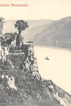 Rabat Duitsland Trechtingshausen Schloss Rheinstein Kasteel Deutschland Europa HC56117