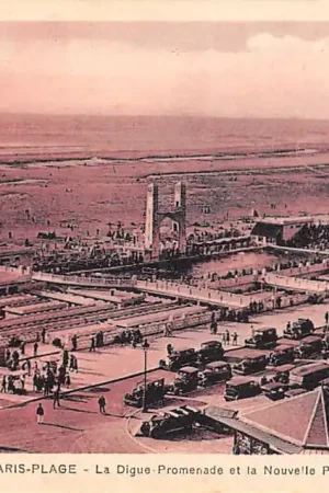 Frankrijk Le Touquet - Paris - Plage La Digue Promenade et la Nouvelle Piscine 1933 France Europa HC56454 Bezpieczna płatność