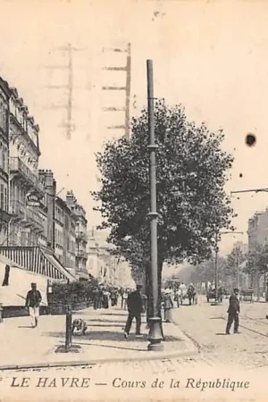 Wysoka jakość Frankrijk Le Havre Cours de la Republique Tram 14 France Europa HC56453