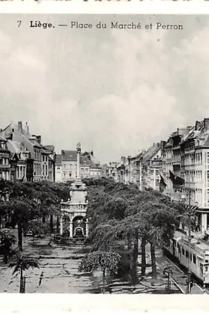 Darmowa dostawa België Luik Liege Place du Marche et Perron Tram Europa HC56449