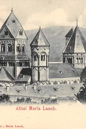 Duitsland Maria Laach Abtei 1900 Glees Deutschland Europa HC56084 Nowość