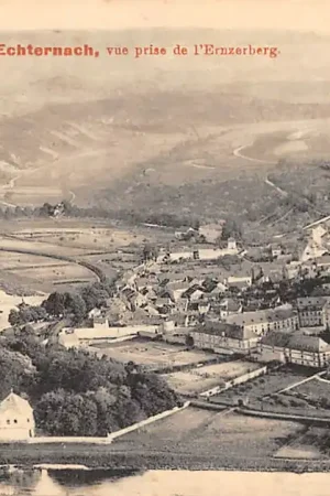 Luxemburg Echternach vue prise de l'Ernzerberg Luxembourg Europa HC56081 Premium