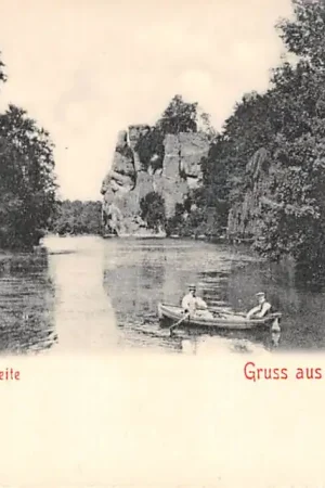 Duitsland Horn - Bad Meinberg Externsteine Seeseite 1900 Grussaus dem Teutoburger Wald Deutschland Europa HC56075 Tani