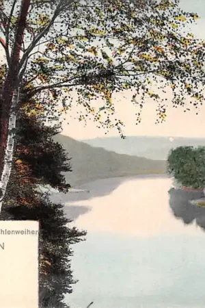 Duitsland Saarbrücken Blick auf den Deutsch-Muhlenweier 1900 Deutschland Europa HC56069 Wyprzedaż