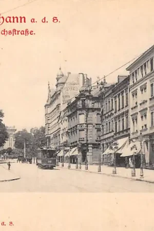 Premium Duitsland St. Johann a.d. S. Saarbrucken Reichsstrasse Tram 1900 Deutschland Europa HC56059