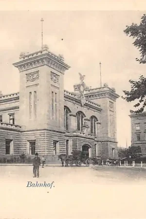 Duitsland St. Johann Saarbrücken Bahnhof Station Spoorwegen 1900 Deutschland Europa HC56051 Szybka dostawa