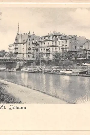 Duitsland Saarbrücken St. Johann Partie an der Saar 1900 Binnenvaart schepen Deutschland Europa HC56048 Oferta limitowana