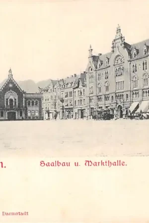 Duitsland Saarbrücken Saalbau u. Markthalle 1900 Deutschland Europa HC56046 Zamów teraz
