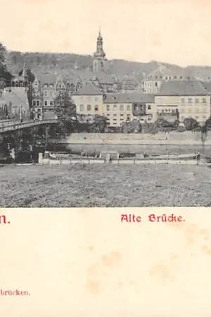 Duitsland Saarbrucken Alte Brucke 1900 Deutschland Europa HC56037 Rabat