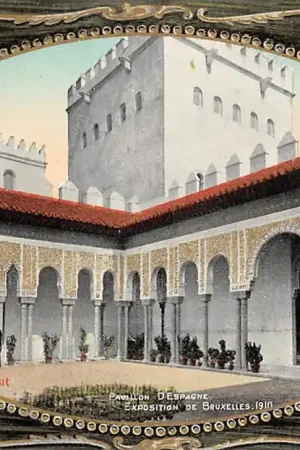 Wysoka jakość België Brussel Exposition de Bruxelles 1910 Pavillon D' Espagne Spain Spanje Europa HC55811