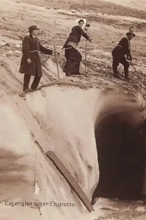 Zwitserland Berner Oberlans Eiger gletscher Eisgrotte Bergbeklimmers Alpinisme Schweiz Switzerland Europa HC55306 Ekspresowa dostawa