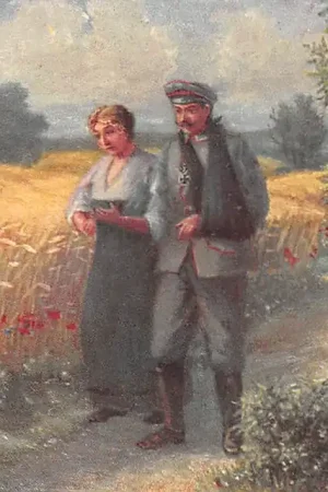 Duitsland Auf Urlaub Militair Gewonde soldaat met verlof WO1 1914-1918 Fantasie Vintage Deutschland HC55305 Najlepsza cena