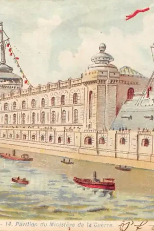 Frankrijk Paris Exposition de 1900 14. Pavillion du Ministre de la Guerre Houdt tegen het licht ! France Europa HC55302 Zwrot pieniędzy