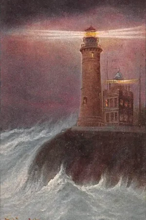 Duitsland Vuurtoren Leuchtturm Arkona auf Rügen Scheepvaart Illustrator Prof. Alfred Jensen Lighthouse Deutschland Europa Vintage HC55037 Rabat