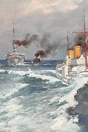 Darmowa dostawa Duitsland Die Begleitschiffe der Kaiserlichten Jacht im Kielwasser der Hohenzollern Torpedoboot Sleipner Kreuzer Hamburg und ein Depeschenboot Scheepvaart Schepen Deutschland Europa HC54978