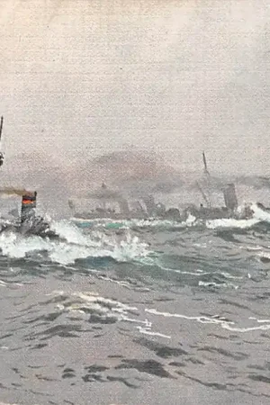 Oferta limitowana Duitsland Marine Ein Depeschenboot des Flottenflagschiffs im Hintergrund Hochseetorpedoboote Scheepvaart Schepen Deutschland Europa HC54977