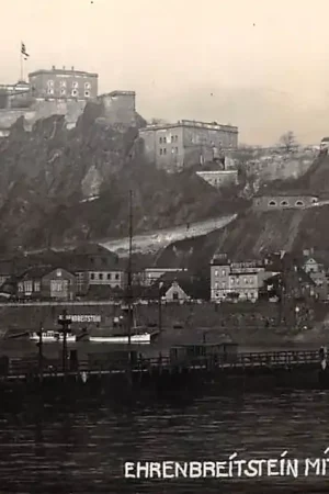 Duitsland Fotokaart Schiffbrucke Ehrenbreitstein Deutschland Europa Scheepvaart HC54344 Ekspresowa dostawa