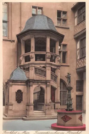 Duitsland Frankfurt a. Main Treppenturmchen in Romerhof Deutschland Europa HC53728 Tylko dziś