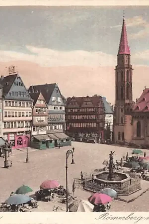 Duitsland Frankfurt a. Main Romerberg mit Nokolaikirche Deutschland Europa HC53720 Oferta