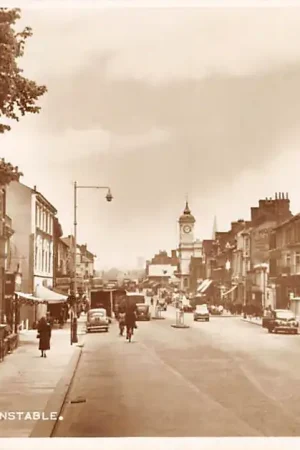 Engeland Dunstable Cinema Union Auto CarHigh Street England Europa HC53618 Tani