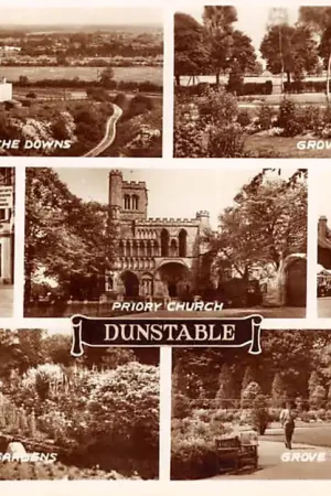 Zamów teraz Engeland Dunstable Grove House Gardens Bathing Pool from the Downs High Street England Europa HC53615