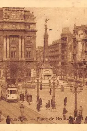 Zamów teraz België Brussel Bruxelles Place de Brouchier et Monument Anspach Tram Europa HC53365