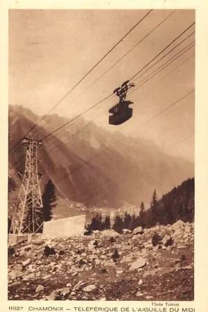 Ostatnia szansa Frankrijk Chamonix Teleferique de L'Aiguille du Midid Kabelbaan France Europa HC53262