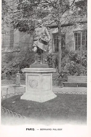 Kup teraz Frankrijk Paris Monument Bernard Palissy 1510 - 1590 Hugenoten Pottenbakker glazenier schrijver kunst schilder France Europa HC53261