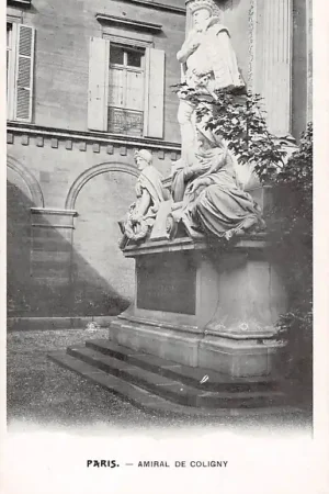Frankrijk Paris Amiral de Coligny Gaspard de Coligny16 1519 - 24 1572 Monument Hugenoten France Europa HC53258 Tylko dziś