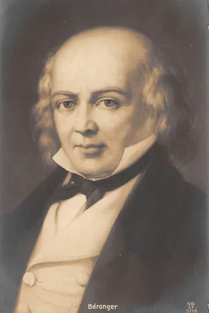 Frankrijk Pierre de Beranger Dichter en Chansonnier 1780 - 1857 Fotokaart Vintage France Literatuur Europa HC53159 Rabat
