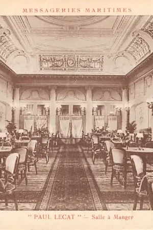 Oryginalny Frankrijk Scheepvaart Schepen Paquebot Paul Lecat Messageries Maritimes France Europa HC52862