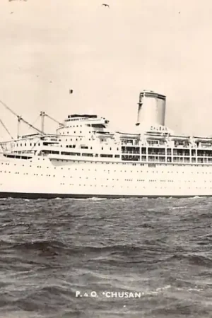 Autentyczny Engeland Scheepvaart P. & O. SS Cushan Great Britain Schepen Europa HC52856