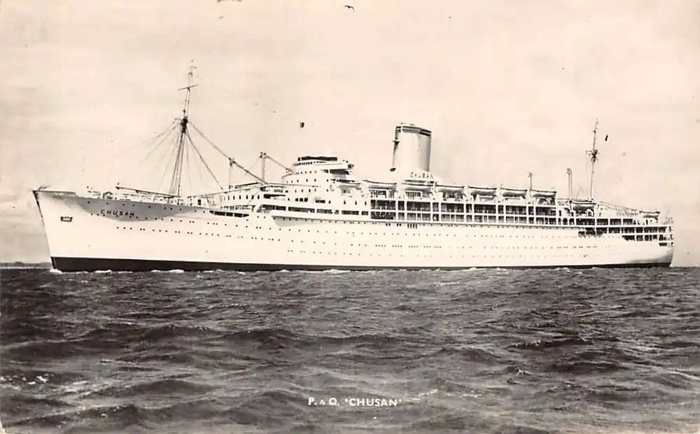 Autentyczny Engeland Scheepvaart P. & O. SS Cushan Great Britain Schepen Europa HC52856