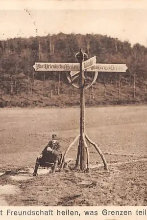 Berg en Dal Duivelsberg Lasst Freundschaft heilen, was Grenzen teilen Nijmegen Duitsland Deutschland Europa HC52792 Wysoka jakość