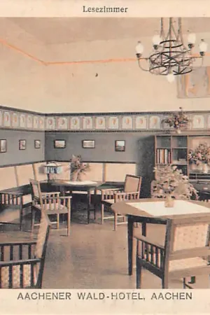 Oryginalny Duitsland Aachen Aachener Wald - Hotel Lesezimmer Deutschland Europa HC52753