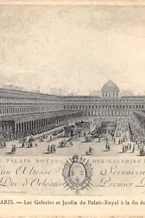 Frankrijk Ancien Paris Les Galeries et Jardin du Palais-Royal al la fin du XVIIIe siecle France Europa HC52506 Ekspresowa dostawa