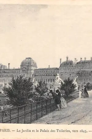 Frankrijk Ancien Paris Le Jardin et le Palais des Tuileries, vers 1845 France Europa HC52504 Tani