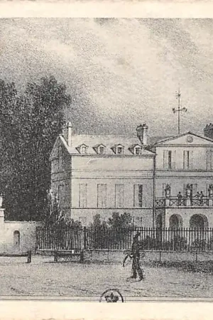 Frankrijk Ancien Paris Le Bois de Boulogne en 1831, Maison de Casimir Perier France Europa HC52500 Ekspresowa dostawa