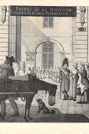 Frankrijk Ancien Paris Le Bureau de la Direction Generale des Nourrices de la Rue Sainte-Apolline, en 1822. France Europa HC52491 Rabat