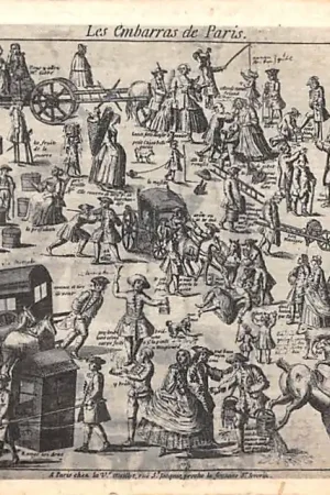 Frankrijk Ancien Paris Les Boulevards de Paris sous Louis XV France Europa HC52480 Bezpieczna płatność