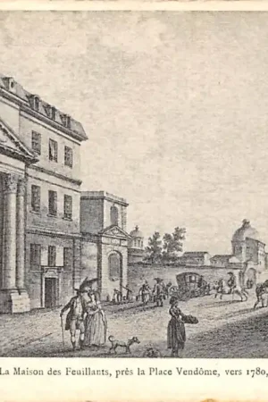 Ekspresowa dostawa Frankrijk Ancien Paris La Maison des Feuillants, pres la Place Vendome, vers 1780, Actuellement Rue Saint-Honore France Europa HC52467