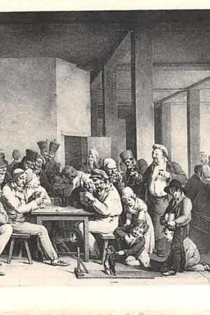 Frankrijk Paris Les Maitres de L'Estampe Epoque Charles X L'Oevre de Boilly Le Cabaret France EuropaHC52440 Ekspresowa dostawa