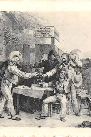 Rabat Frankrijk Paris Les Maitres de L'Estampe Epoque Charles X L'Oevre de Boilly La Guinguite France EuropaHC52439