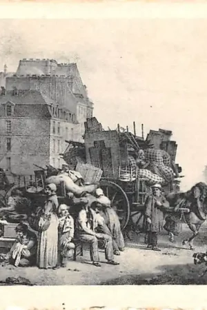 Frankrijk Paris Les Maitres de L'Estampe Epoque Charles X L'Oevre de Boilly Le Demenagement France Europa HC52438 Bezpieczna płatność