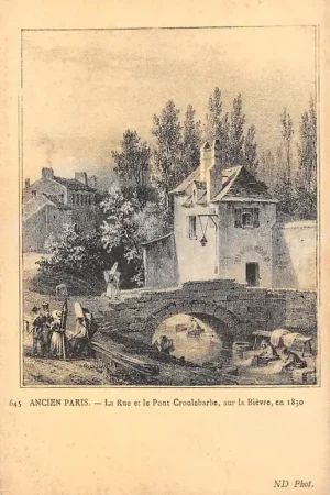 Autentyczny Frankrijk Ancien Paris La Rue et le \\