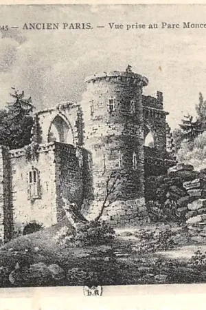 Frankrijk Ancien Paris Vue prise au Parc Monceau en 1824 France Europa HC52414 Oryginalny